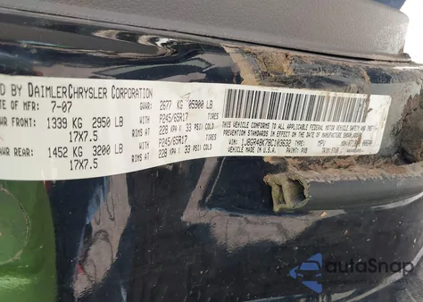 2008 Jeep Grand Cherokee Laredo from USA, damaged, VIN 1J8GR48K78C103632